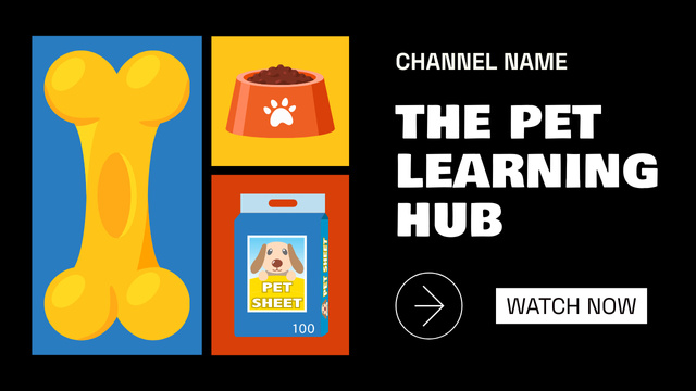 Ontwerpsjabloon van Youtube Thumbnail van Best Pet Learning Hub In Vlog Episode
