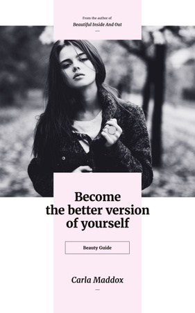 Template di design Motivational Guide for Young Women Book Cover