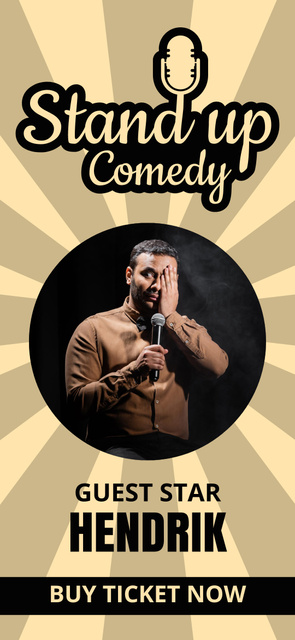 Ontwerpsjabloon van Snapchat Geofilter van Stand-up Show Ad with Guest Star