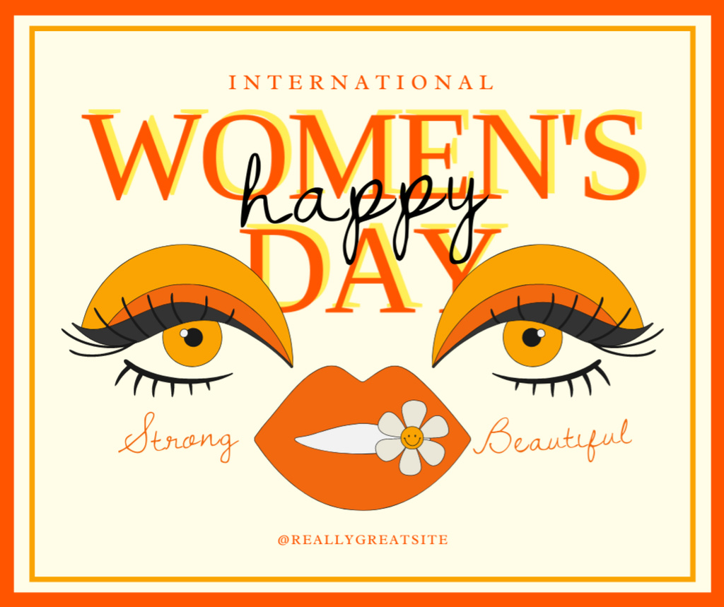 Free VistaCreate design template to celebrate International Women's Day