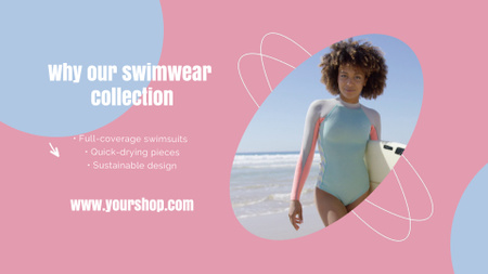 Platilla de diseño Special Swimwear Collection For Everybody Full HD video