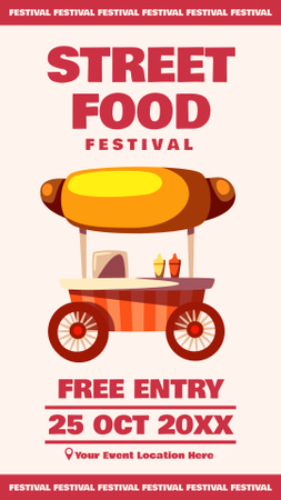 Street Food Festival Event Ad Instagram Story tervezősablon