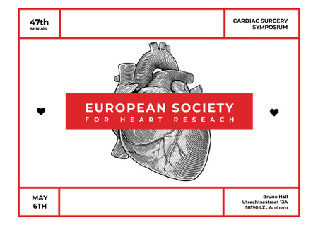 Annual cardiac surgery symposium Poster B2 Horizontal Design Template
