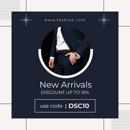 New Arrivals Announcement with Discount Social media Design Template