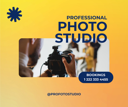 Professional Photo Studio  Facebook Design Template