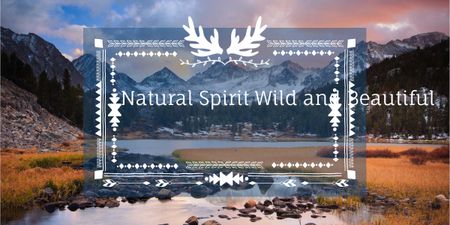 Ontwerpsjabloon van Image van Natural spirit banner