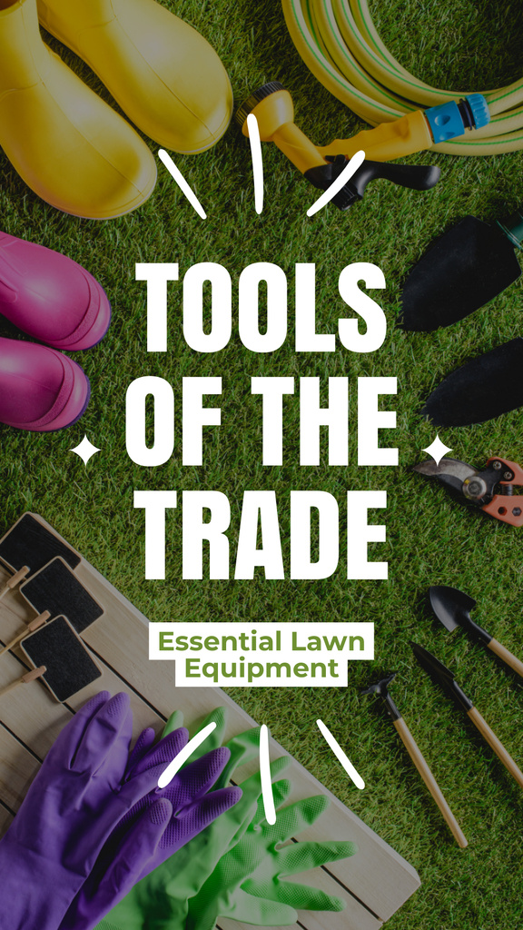 Top Gardening And Lawn Care Equipment Packages Instagram Story Šablona návrhu