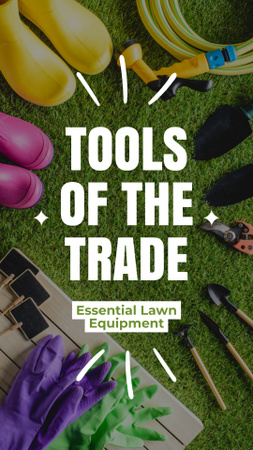 Top Gardening And Lawn Care Equipment Packages Instagram Story Design Template