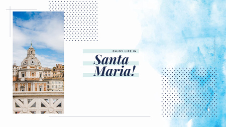 Santa Maria city view Youtube Design Template