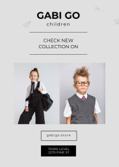 Children Clothing Collection With Boys in Formal Style
