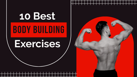 Body Building Exrecises Youtube Thumbnail Design Template
