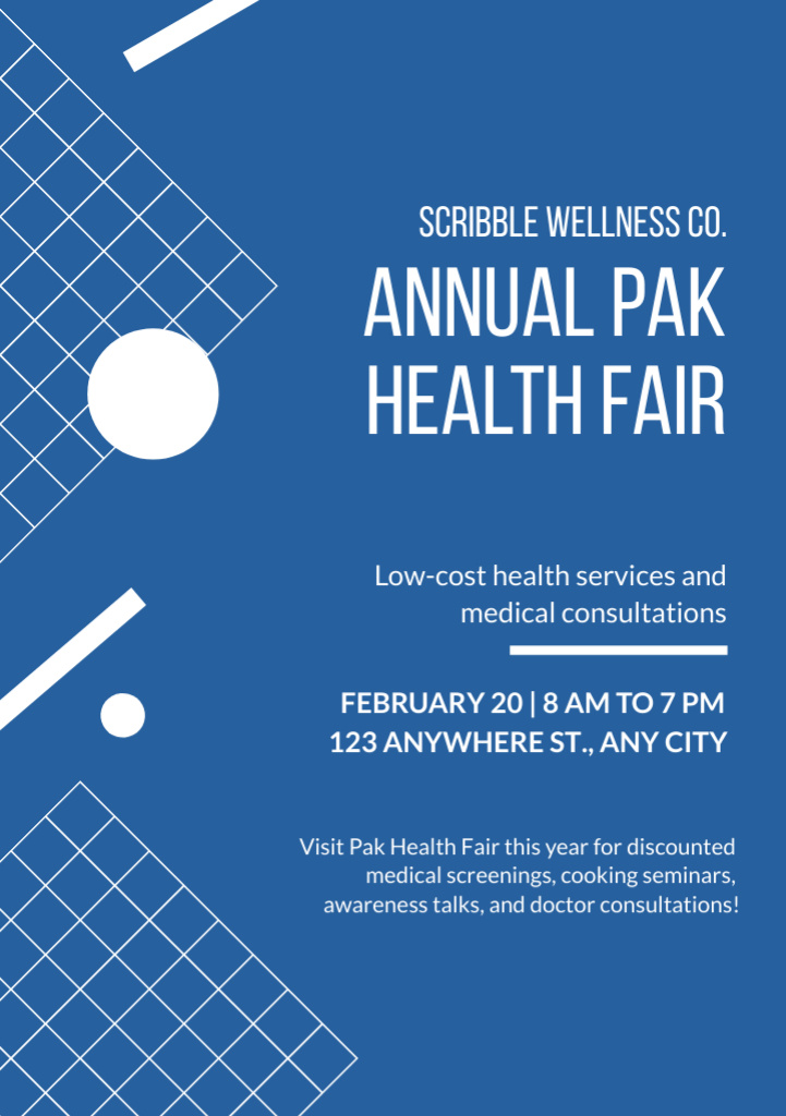 Annual Health and Wellness Services Offer Flyer A5 Design Template