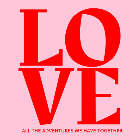Valentine's Day Holiday Greeting Instagram Modelo de Design