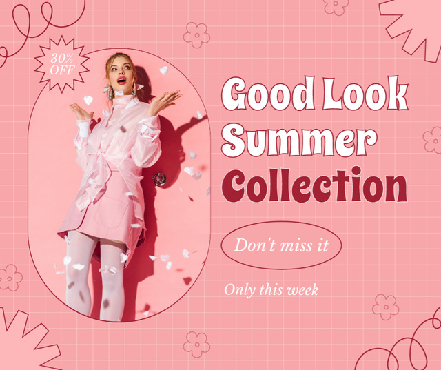 Ontwerpsjabloon van Facebook van Summer Collection of Elegant Looks