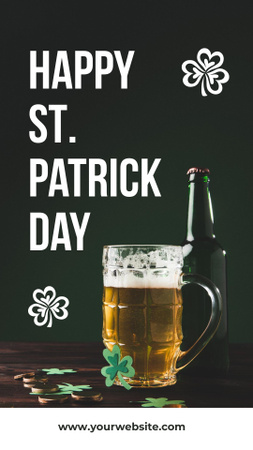 Plantilla de diseño de Festive Greetings on St. Patrick's Day Instagram Story 