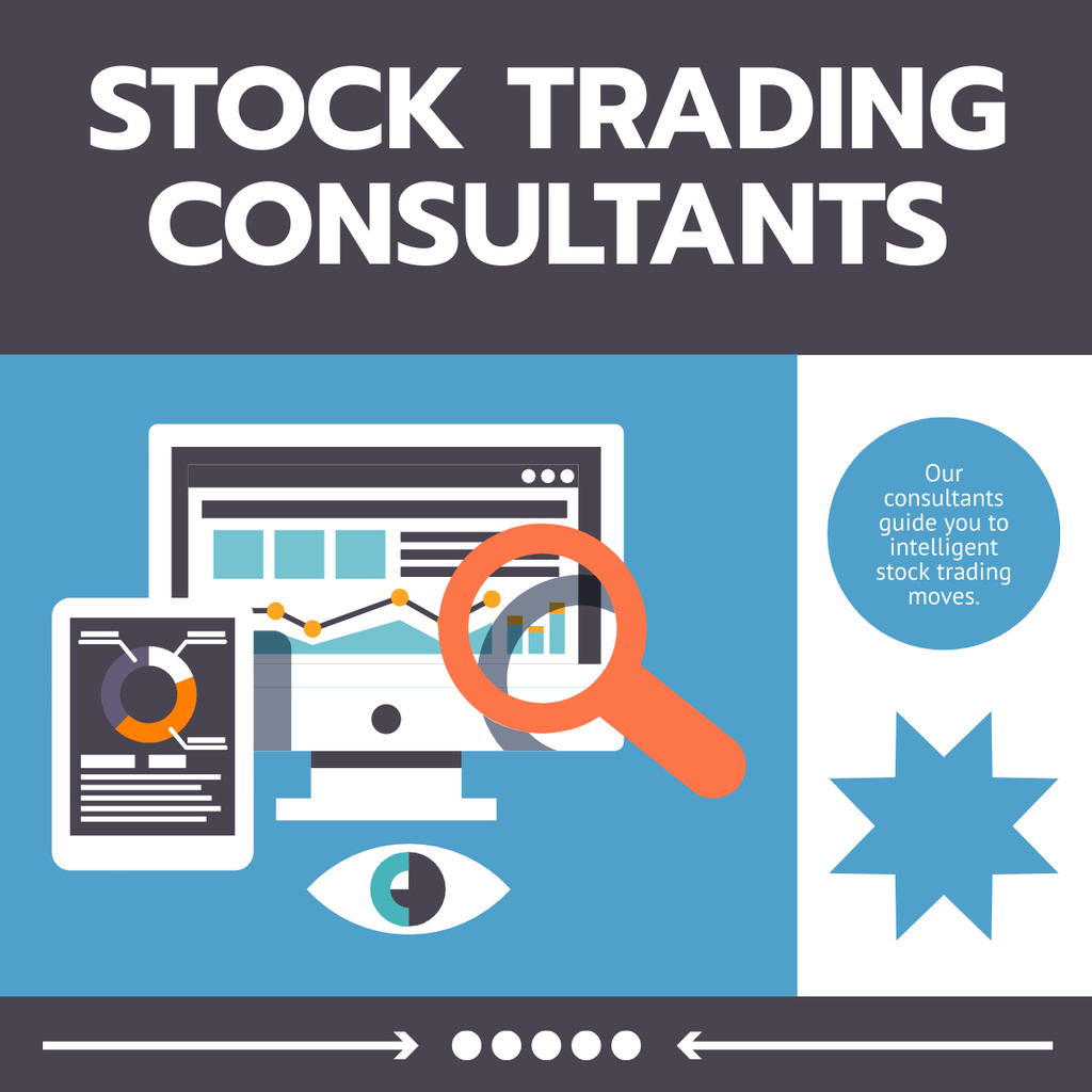 Professional Consultation on Stock Trading for Achieving Success LinkedIn post Design Template