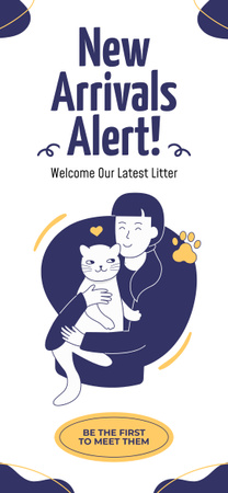 Plantilla de diseño de Alerta de nuevas llegadas de razas de gatos Snapchat Moment Filter 