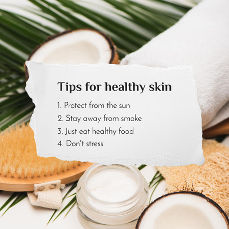 Ontwerpsjabloon van Instagram van Skincare Ad with Cosmetic Cream