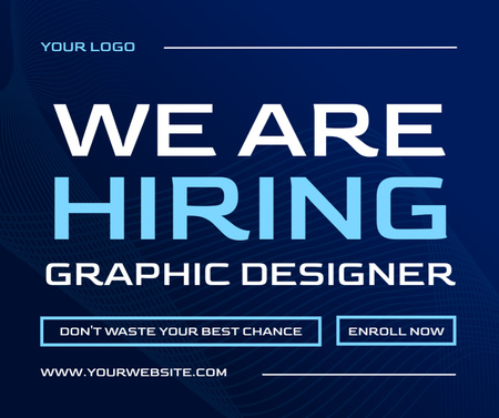 Platilla de diseño Chance to Become a Graphic Designer Facebook