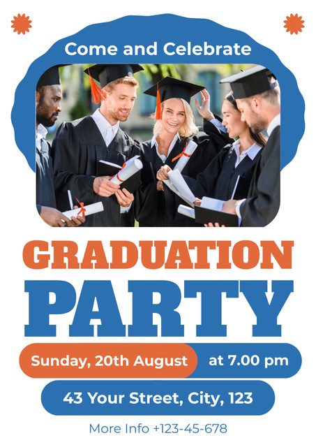 Welcome to Graduation Event Poster – шаблон для дизайну