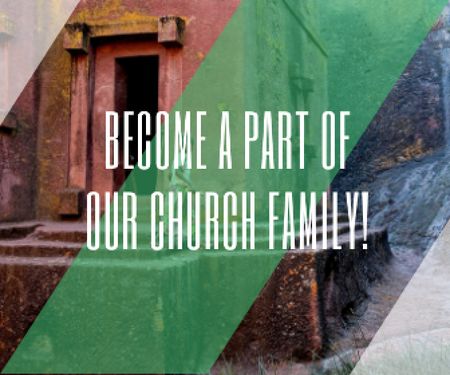 Become a part of our church family Large Rectangle tervezősablon
