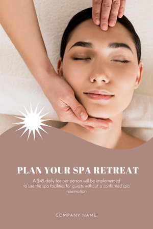 Young Woman Having Face Massage In Spa Salon  Pinterest Design Template