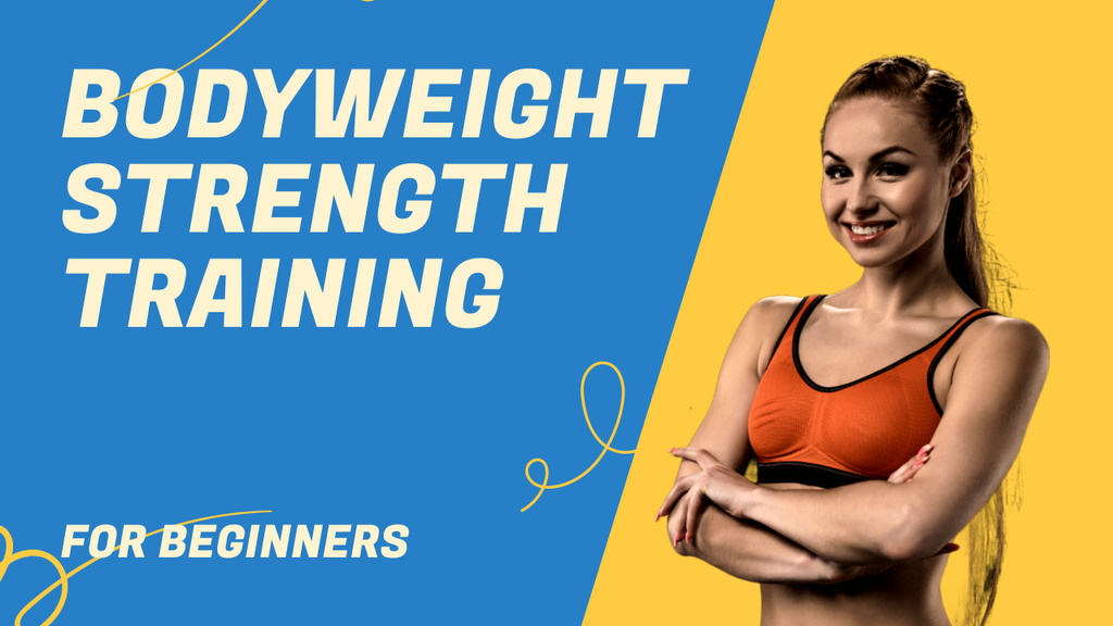 Szablon projektu Bodyweight Strength Training Exercises Youtube Thumbnail