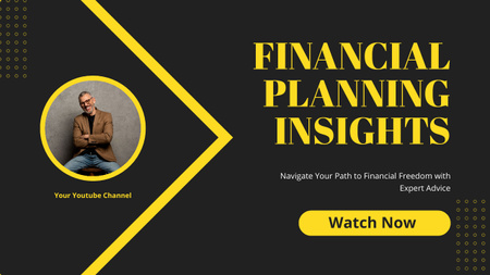Template di design Approfondimenti sulla pianificazione finanziaria da un esperto Youtube Thumbnail