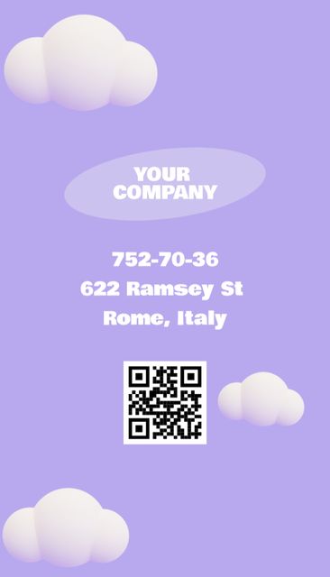 Modèle de visuel Dreamy Travel Agency In Europe Services Offer - Business Card US Vertical