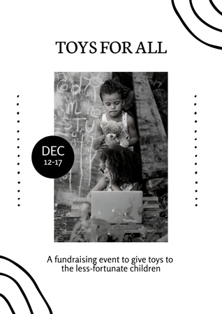 Donation of Toys for Children Poster Design Template