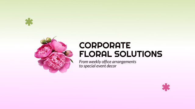 Fresh Peonies for Corporate Floral Design Youtube Šablona návrhu
