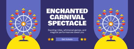 Unforgettable Experiences Await with Amusement Park Attractions Facebook cover Design Template