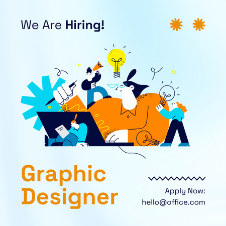 Platilla de diseño Recruiting of Creative Graphic Designers Instagram