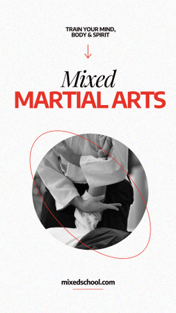 Announcement Regarding Martial Arts Instruction Instagram Story Design Template
