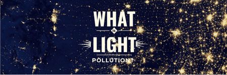 Template di design Light pollution Awareness Email header