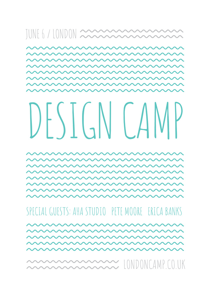 Design camp in London Poster Design Template