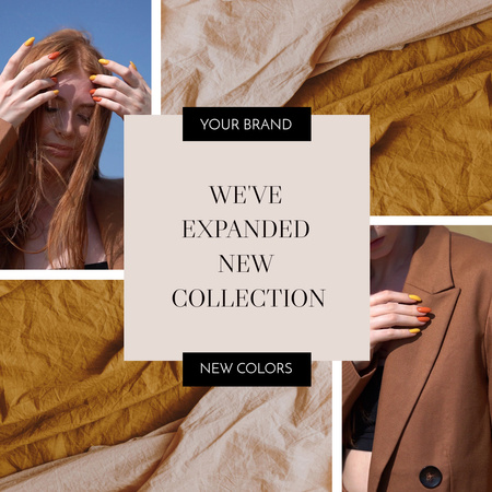 Stylish Collection of Autumn Clothes Animated Post Design Template