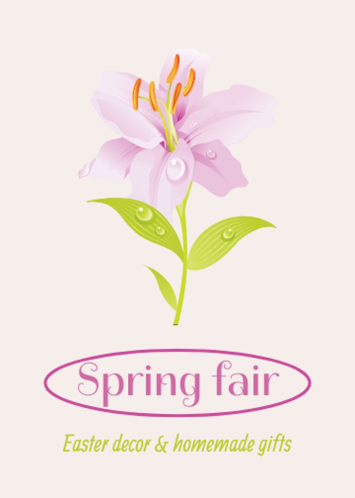 Marvelous Easter Spring Fair Invitation Design Template