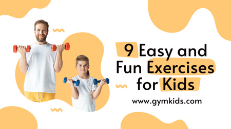 Platilla de diseño Easy Exercises for Kids Youtube