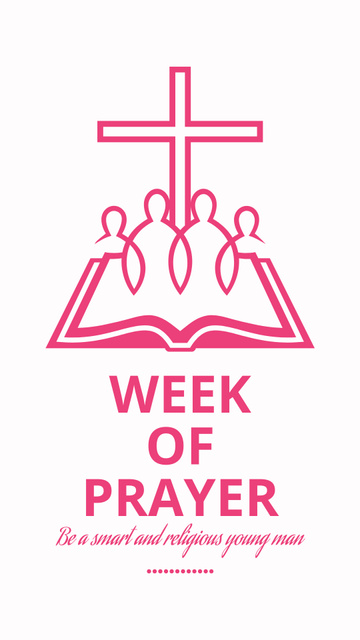 Week of Prayer Announcement Instagram Video Story Modelo de Design