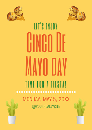 Cinco De Mayo Celebration Poster – шаблон для дизайна