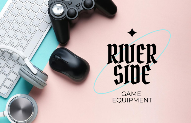 Game Equipment Sale Offer Business Card 85x55mmデザインテンプレート