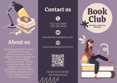 Book Club Ad with Girl Reader