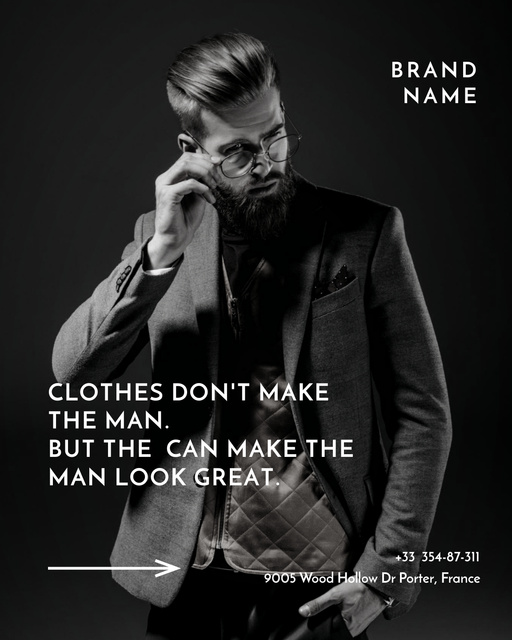 Successful Businessman is wearing Suit Poster 16x20in – шаблон для дизайну