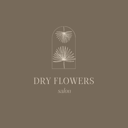 Plantilla de diseño de Beauty Salon Ad with Flowers Logo 