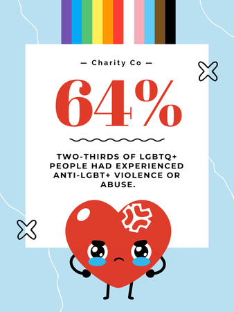 LGBT Support Motivation Poster 36x48in Design Template
