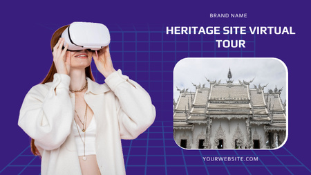Tour Virtual do Patrimônio Histórico Youtube Thumbnail Modelo de Design