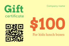 School Food Ad with Offer of Lunch Boxes