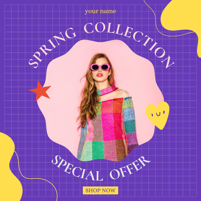 Plantilla de diseño de Flashy Women's Spring Sale Announcement Instagram 