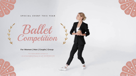 Ballet Competition Announcement Full HD video Design Template